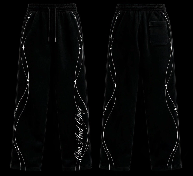 One And Only 002 Black Sweatpants
